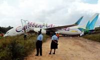 Un 737-800 de Caribbean Airlines sort de piste  Georgetown