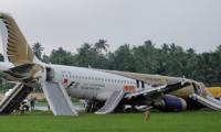 Un A320 de Gulf Air sort de piste  Kochi