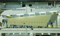 Photo : le stabilisateur horizontal de l'A350 prend forme