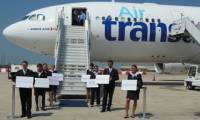 Air Transat prsente sa nouvelle cabine  Roissy CDG