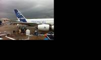 Salon du Bourget : la rplique du  Morane-Saulnier type G achemine en A380 