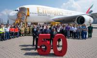 Airbus : Emirates a rceptionn son 50me A380