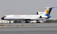 Un Tupolev 154M de Taban Air prend feu en Iran
