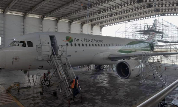 Air Cte d'Ivoire accomplit sa premire check C sur un A320