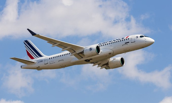 Le premier Airbus A220 d'Air France dcolle pour son premier vol d'essai