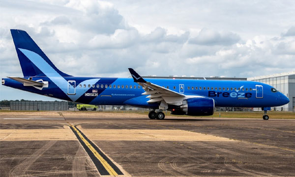 Breeze Airways présente son premier Airbus A220