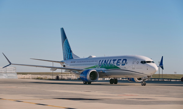 United Airlines réalise un vol avec 100% de SAF et avec des passagers