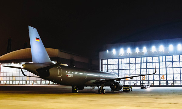 Lufthansa Technik accueille le 1er Airbus A321LR pour l'arme de l'air allemande