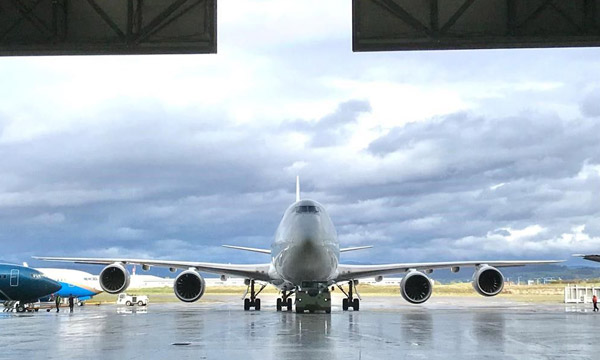 Boeing rachte un 747-8I stationn depuis 10 ans  Ble-Mulhouse 