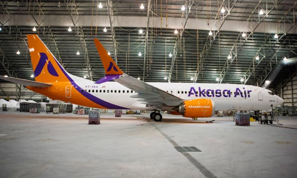 Akasa Air dévoile son premier Boeing 737 MAX