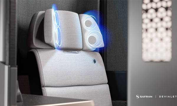 Safran Seats propose une solution audio individuelle sans casque
