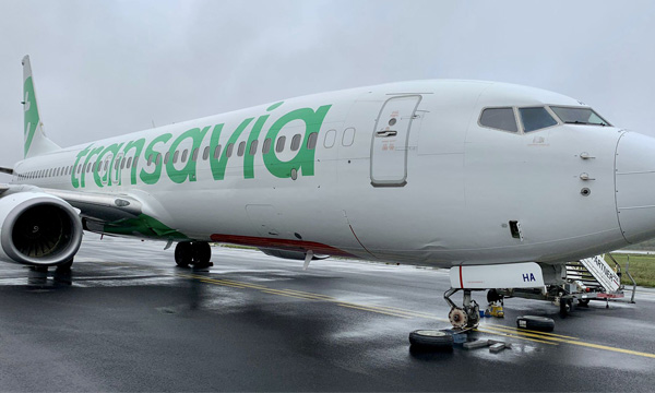 Un 737 de Transavia endommag  l'aroport de Nantes-Atlantique