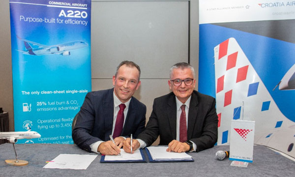 Croatia Airlines confirme sa commande pour six Airbus A220
