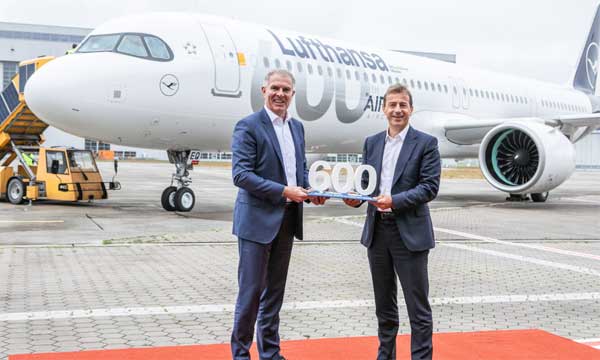 Lufthansa célèbre la livraison de son 600e Airbus