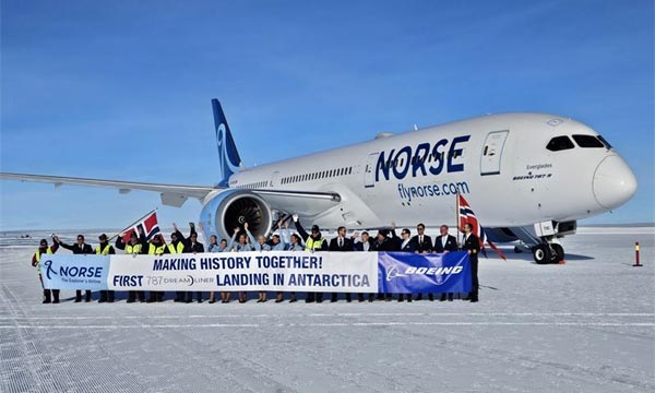 Norse Atlantic fait atterrir le premier Boeing 787 en Antarctique 