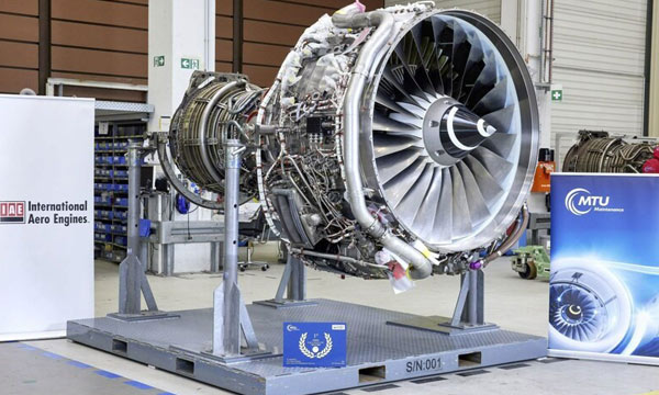Le moteur V2500 d'IAE test avec succs  100% de SAF
