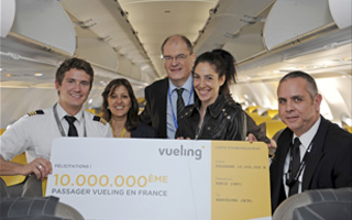 Vueling fte ses 10 millions de passagers en France