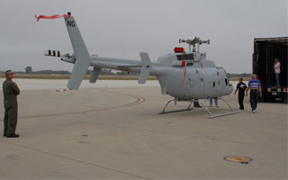 LUS Navy reoit son premier MQ-8C Fire Scout modernis