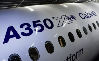 Airbus simule un vol commercial dans la cabine de lA350