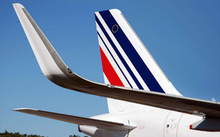 Air France reoit son 1er A320 avec Sharklets destin au rseau Carabes