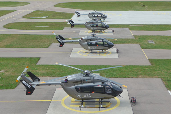 Eurocopter : La police péruvienne réceptionne son premier EC145