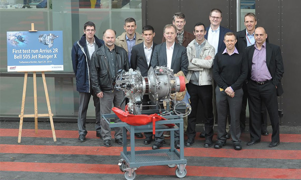Premiers essais pour la turbine Arrius 2R de Turbomeca