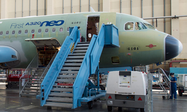 La famille A320neo d'Airbus se prpare aux essais en vol