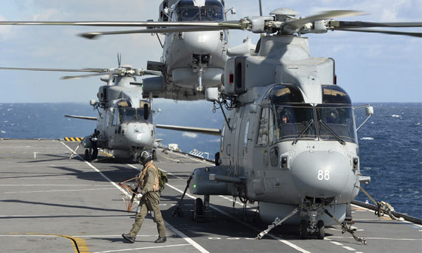 Les Merlin Mk2 de la Royal Navy débutent leurs opérations