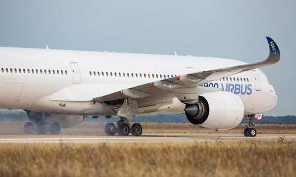 LAirbus A350-900 russit le test MERTO, de freinage  masse et vitesse maximales
