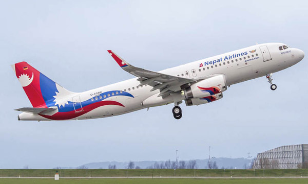 Nepal Airlines reoit son 1er Airbus A320