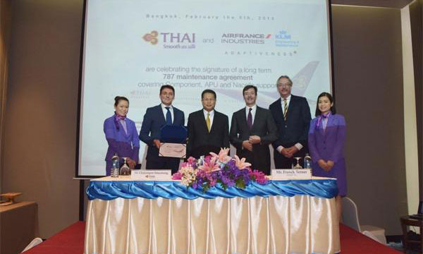 Premier contrat entre Thai Airways et AFI KLM E&M
