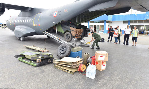 Action de secours aroporte au Vanuatu