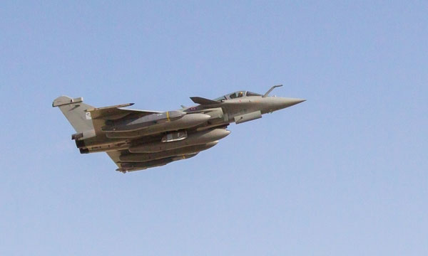 La France tire des missiles de croisire Scalp en Irak