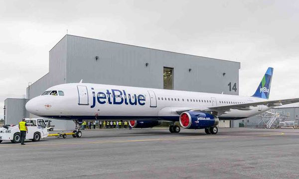 Photo : le premier A321 assembl aux Etats-Unis peint aux couleurs de JetBlue