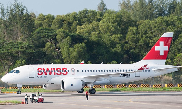 Swiss confie le support des quipements de ses CSeries  Bombardier