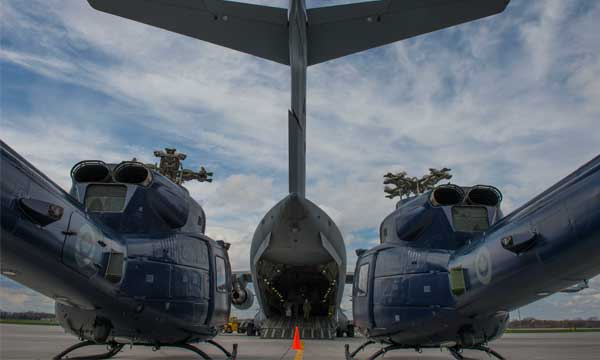 Le Canada dploie trois CH-146 au Moyen-Orient