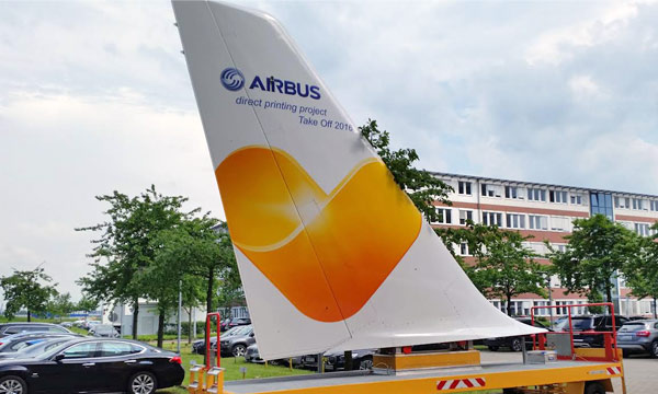 Avec Direct Printing, Airbus veut acclrer la peinture des livres les plus complexes