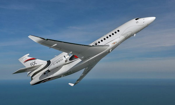 Le Falcon 8X, nouveau jet ultra long-courrier de Dassault, est certifié en Europe