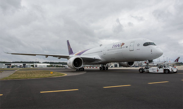 Photos : l'A350 de Thai Airways prt  voler