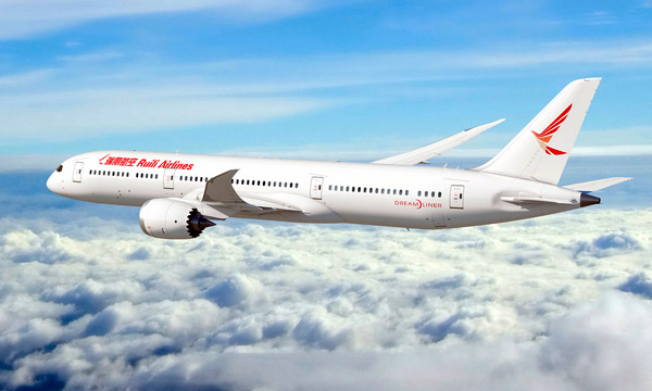Ruili Airlines s'engage pour 6 Boeing 787-9