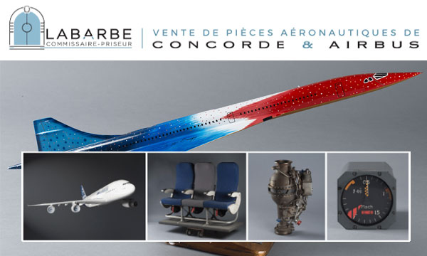 Une vente d'objets liés à Airbus et à Concorde à Toulouse 