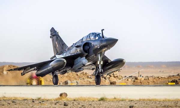 Bilan chiffré de l'activité des Mirage 2000 en Jordanie