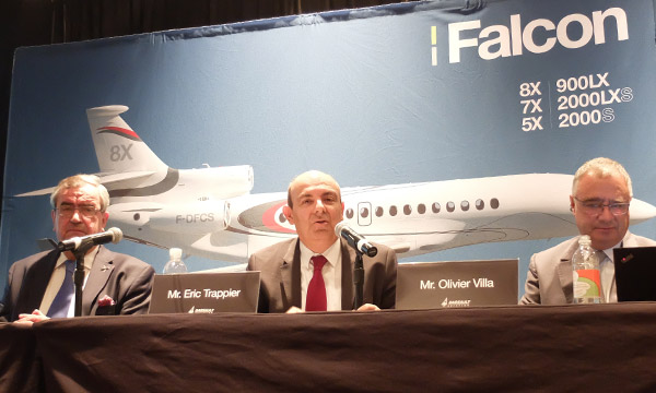 NBAA : Dassault dvoile une nouvelle cabine pour le Falcon 900LX et planche sur son futur programme