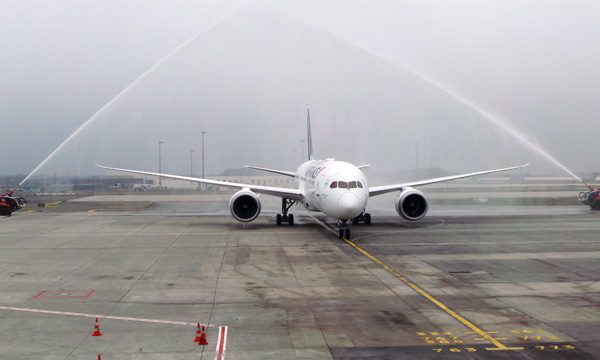En images : Air France reoit son 1er Boeing 787-9