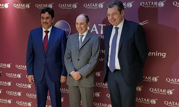 Akbar Al Baker inaugure le nouveau salon de Qatar Airways  Paris CDG