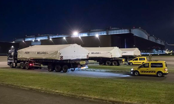 Les premières grandes sections du Beluga XL arrivent à Toulouse