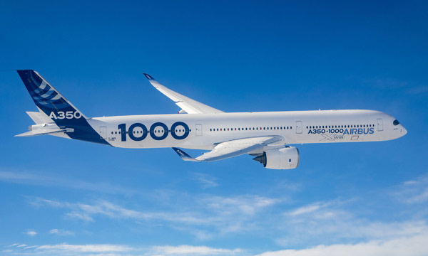 L'Airbus A350-1000 dcroche sa certification de type en moins d'un an