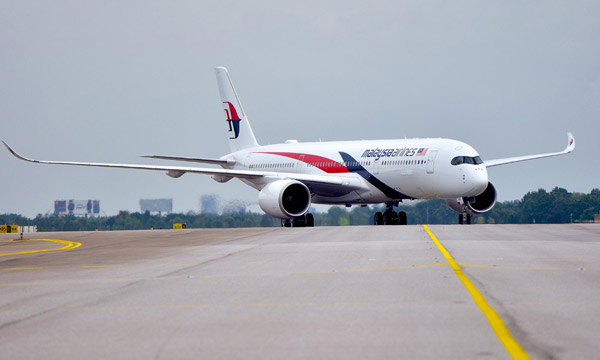 Malaysia Airlines rceptionne le premier A350 quip d'une premire classe