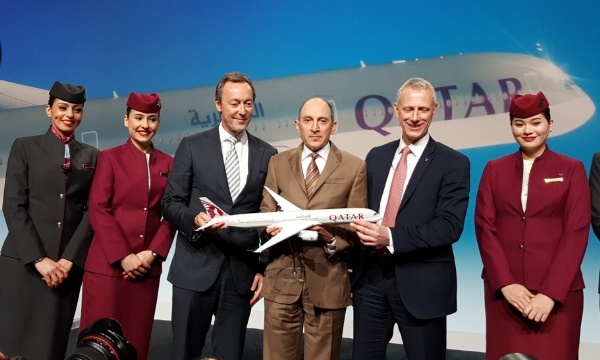 Qatar Airways reoit le premier Airbus A350-1000