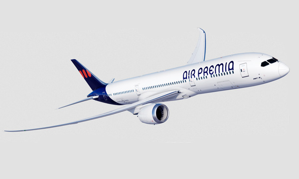 Air Premia s'lancera avec des Boeing 787-9